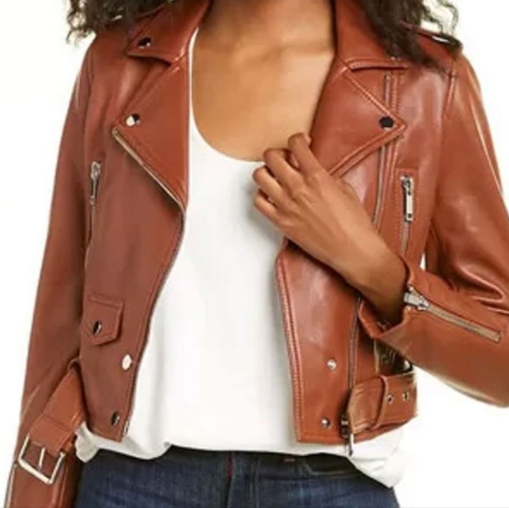 NWT Blank NYC Faux Leather Bomber Jacket